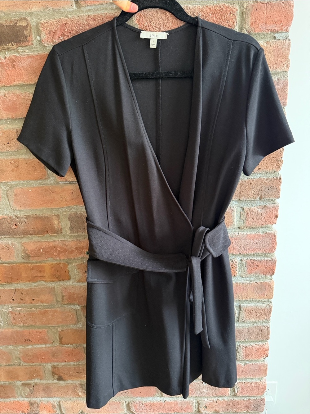 Joie Short Sleeve tie Front dress
